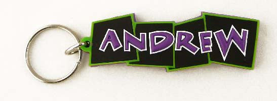 Bendy keyrings - boys names - suitable for keys or bags