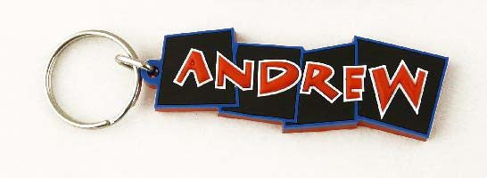 Bendy keyrings - boys names - suitable for keys or bags