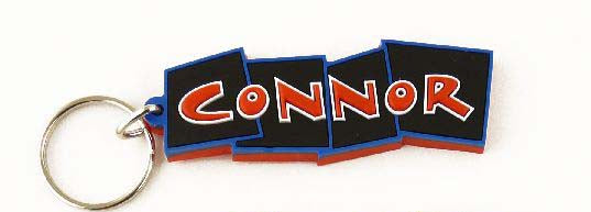 Bendy keyrings - boys names - suitable for keys or bags