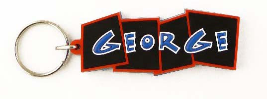 Bendy keyrings - boys names - suitable for keys or bags