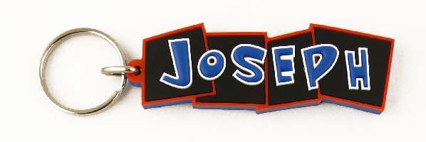 Bendy keyrings - boys names - suitable for keys or bags