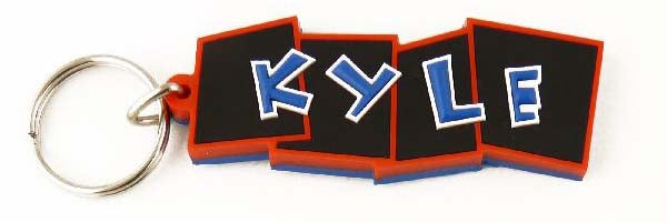 Bendy keyrings - boys names - suitable for keys or bags