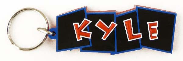 Bendy keyrings - boys names - suitable for keys or bags