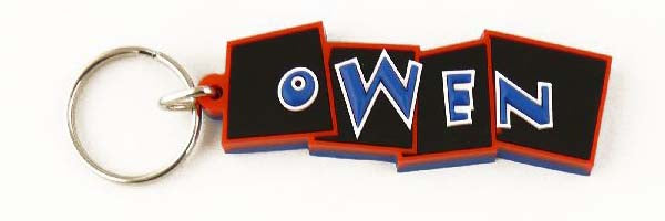 Bendy keyrings - boys names - suitable for keys or bags