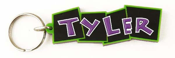 Bendy keyrings - boys names - suitable for keys or bags