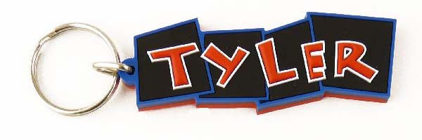 Bendy keyrings - boys names - suitable for keys or bags