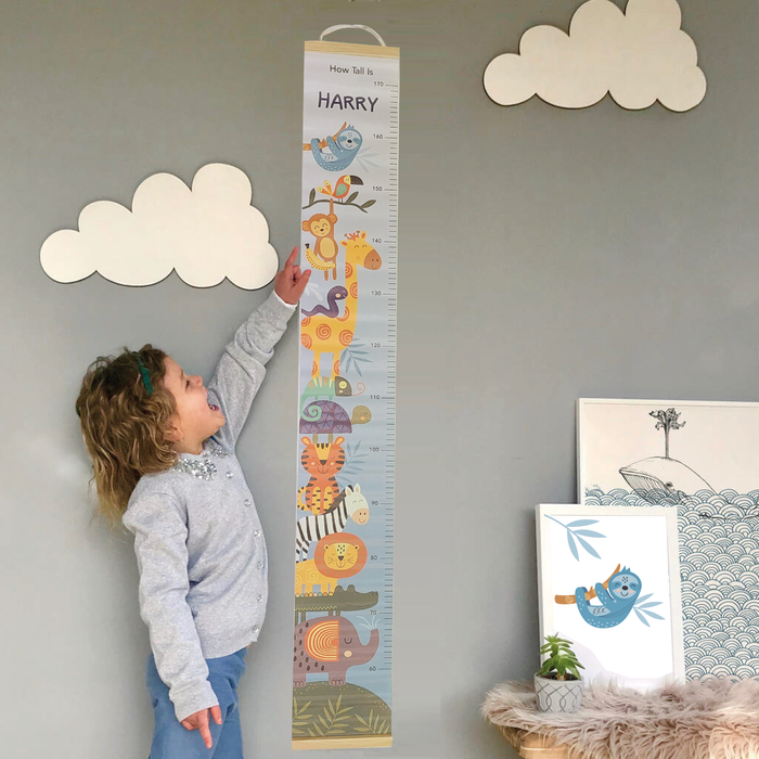 Canvas Height Charts with boys' and girls' names - 60cm - 170cm