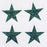 Pack of Sparkly Prismatic Stickers - 4 Stars
