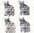 Pack of Sparkly Prismatic Stickers - 4 Cats