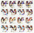 Pack of Sparkly Prismatic Stickers - 16 Ponies