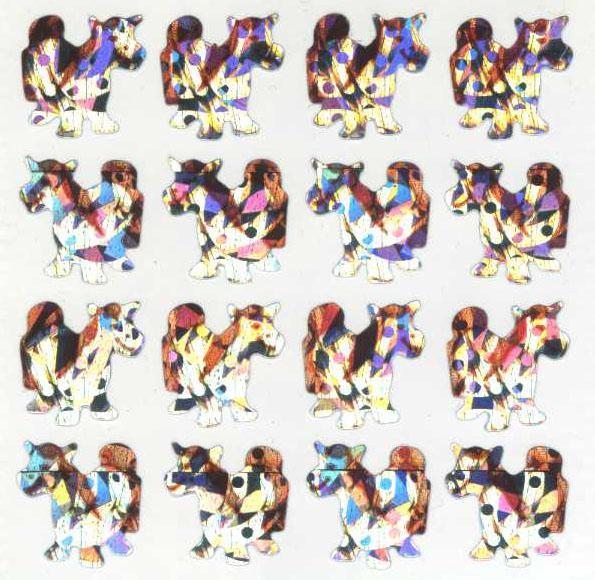 Pack of Sparkly Prismatic Stickers - 16 Ponies