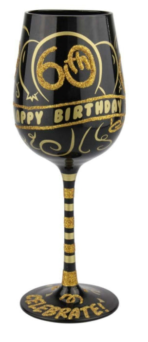 B5225A 60th Birthday Wine Glass