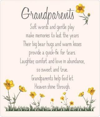 Buttercup Plaque - Grandparents