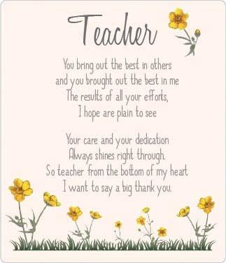 Buttercup Plaque - Teacher