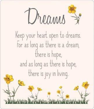 Buttercup Plaque - Dreams