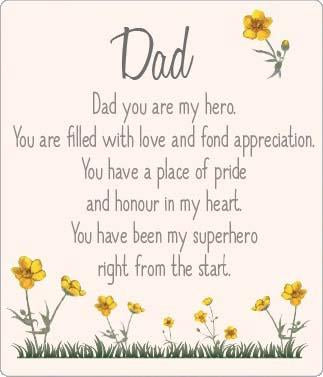 Buttercup Plaque - Dad