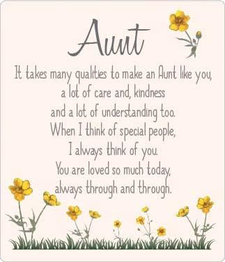 Buttercup Plaque - Aunt