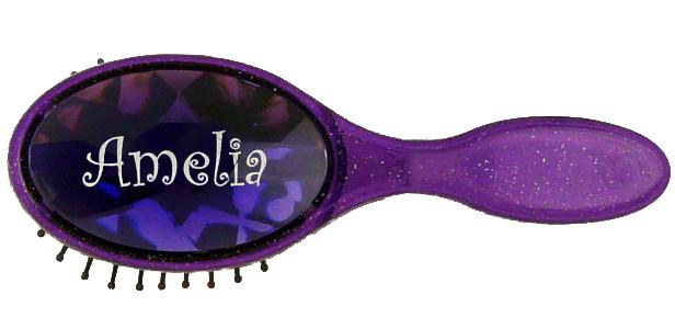 BJH012 Girls Bejewelled Hairbrush - Amelia