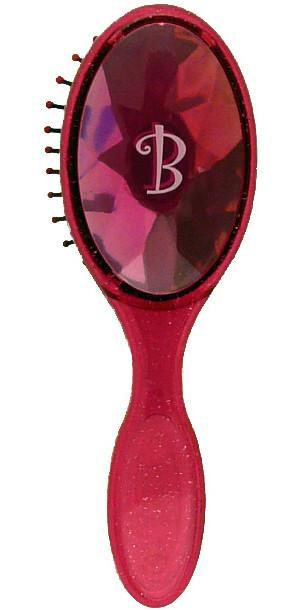 BJH016 Girls Bejewelled Hairbrush - Letter B