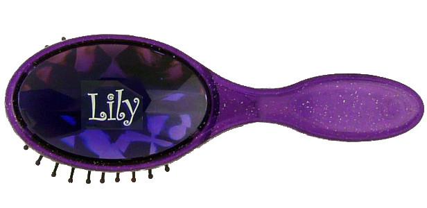 BJH062 Girls Bejewelled Hairbrush - Lily