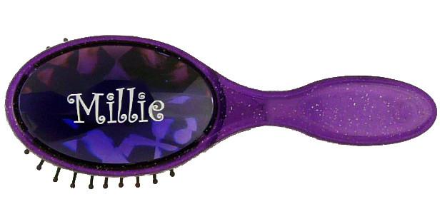 BJH173 Girls Bejewelled Hairbrush - Millie