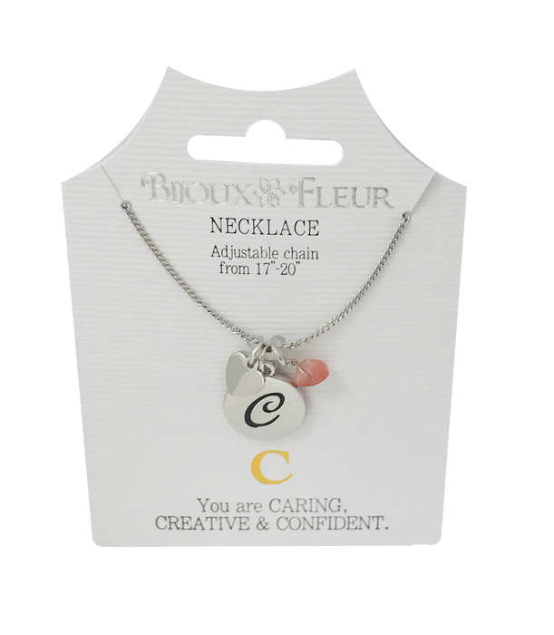 Initial C Bijoux Fleur Necklace