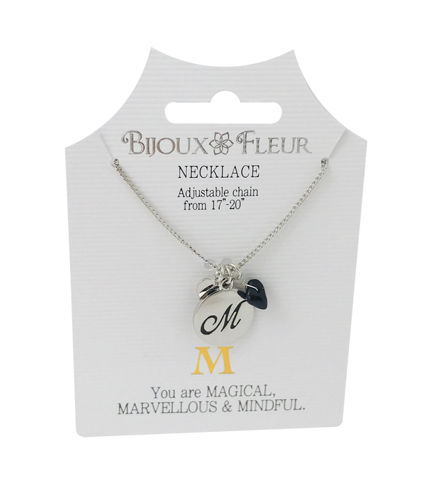 Initial M Bijoux Fleur Necklace