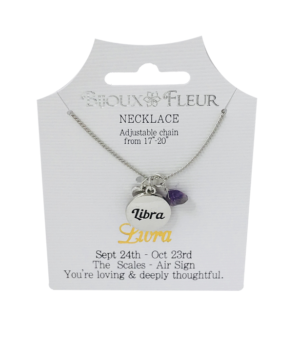 Bijoux Fleur Necklace - Zodiac Signs