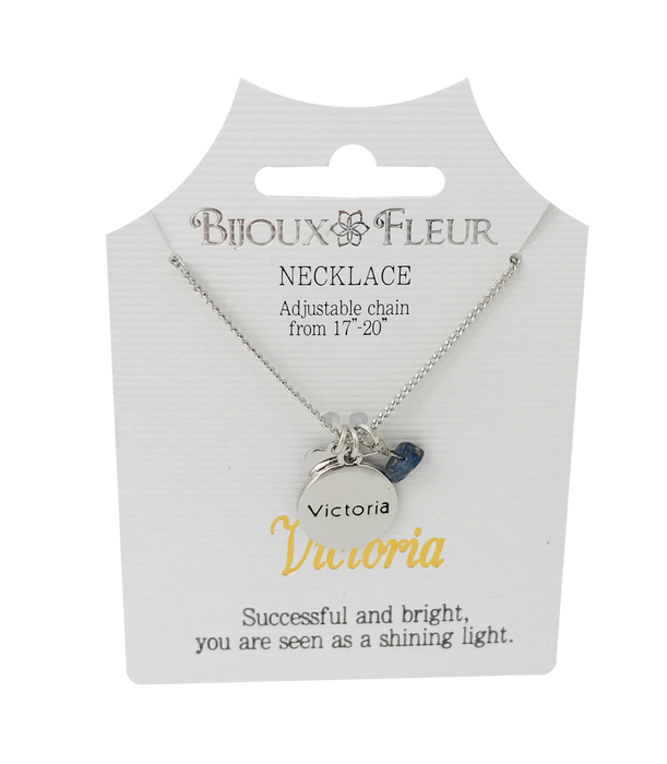 Initial W Bijoux Fleur Necklace