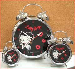 BP1034 Betty Boop 3&#34; Black Face Clock