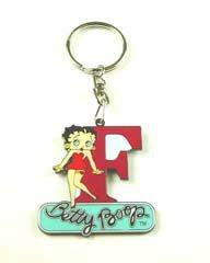 BP1045 Betty Boop Keyring - Initial Letter F