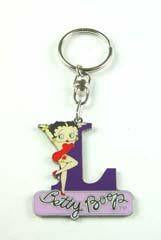 BP1051 Betty Boop Keyring - Initial Letter L