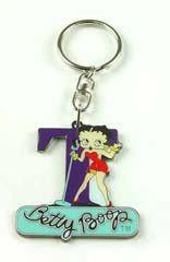 BP1058 Betty Boop Keyring - Initial Letter T