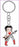 BP1100 Betty Boop Rock Star Keyring