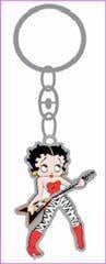 BP1100 Betty Boop Rock Star Keyring