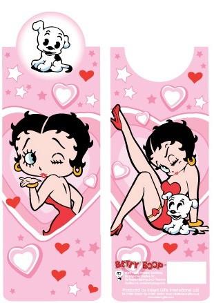 BP2074 Betty Boop Pink Hearts & Stars Bookmark