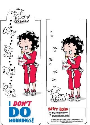 BP2083 Betty Boop I Don&#39;t Do Mornings Bookmark