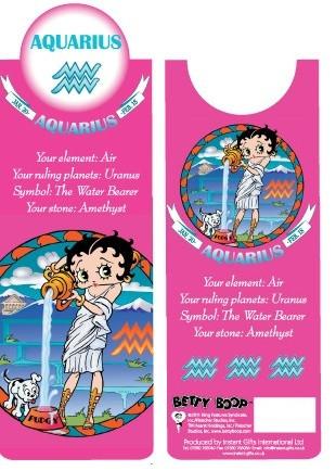 BP2084 Betty Boop Aquarius Bookmark