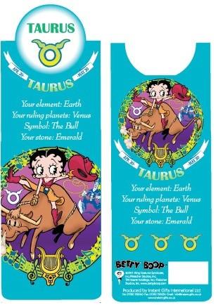 BP2087 Betty Boop Taurus Bookmark