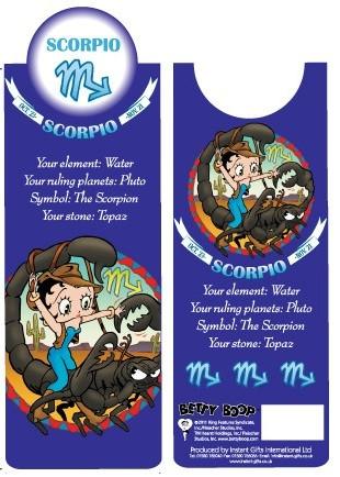 BP2093 Betty Boop Scorpio Bookmark