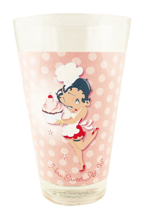 Betty Boop Half Pint Glass How Sweet Life Is