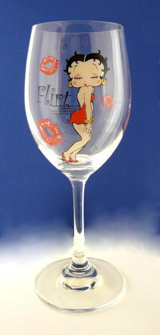 BP2110 Betty Boop Wine Glass - Flirt