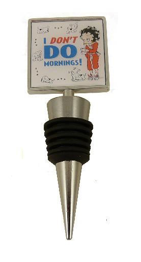 BP2127 Betty Boop Bottle Stopper - I Don't Do Mornings