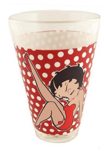 Betty Boop Half Pint Glass Polka Dots