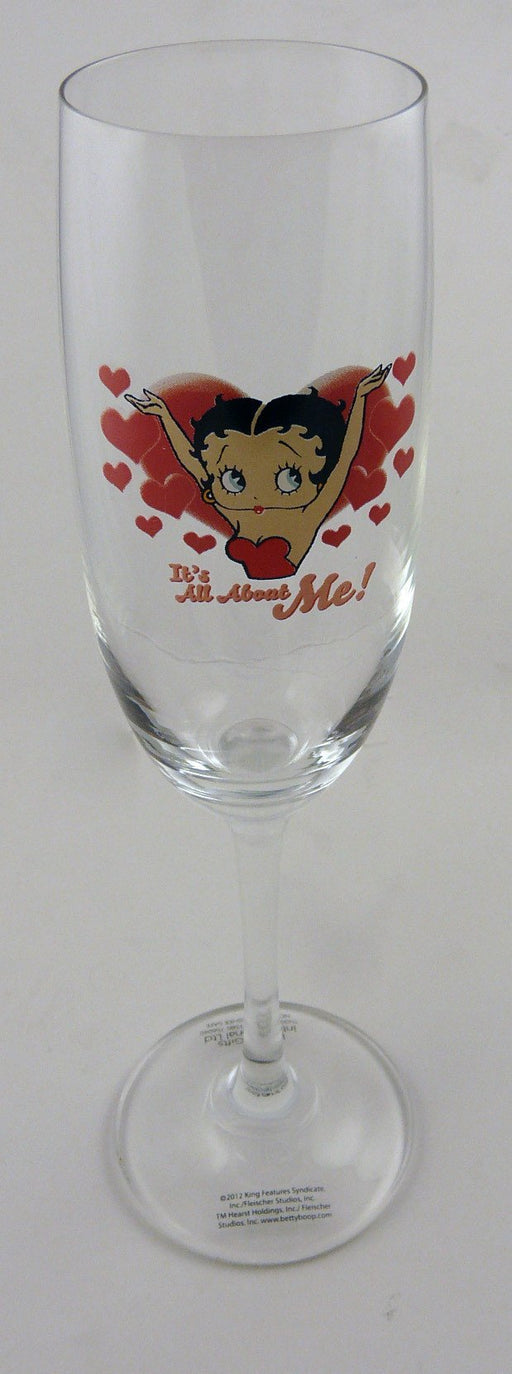 BP2136 Betty Boop Flute Wine Glass - All About Me 