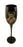 BP2148 Betty Boop Black Flute Wine Glass - Sitting On Name