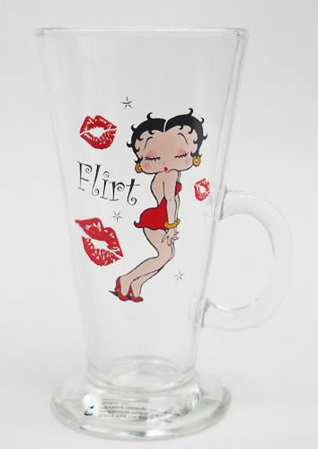 Betty Boop Flirt Latte Glass