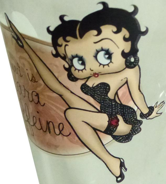Betty Boop Latte Glass