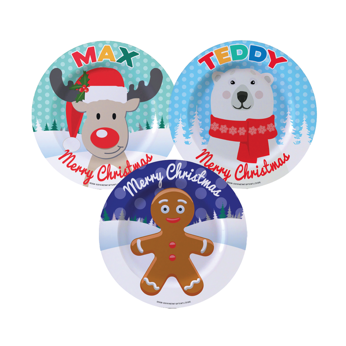 Christmas Dinner Plate - Boys Names