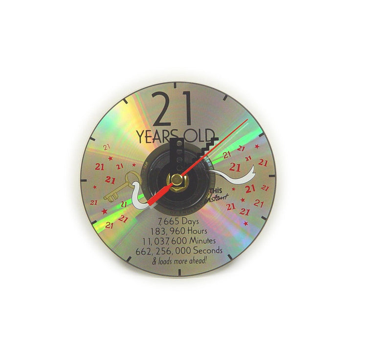 CD Clock 21st Years Old 